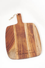 Load image into Gallery viewer, Personalized Acacia Charcuterie Board - Glowfish Design Studio