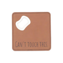 Load image into Gallery viewer, Personalized Bottle Opener Coaster - Glowfish Design Studio