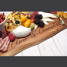 Load image into Gallery viewer, Personalized Acacia Charcuterie Board - Glowfish Design Studio