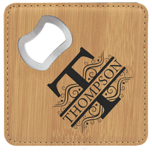 Load image into Gallery viewer, Bottle Opener Coaster, Personalized