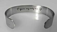 Load image into Gallery viewer, "Love notes” Handwriting Cuff Bracelet - Glowfish Design Studio