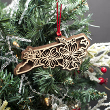 Load image into Gallery viewer, North Carolina Dogwood Ornament - Glowfish Design Studio