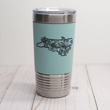 Load image into Gallery viewer, North Carolina Dogwood Tumbler - Glowfish Design Studio