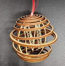 Load image into Gallery viewer, Fancy Springball Ornament - Glowfish Design Studio