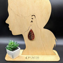 Load image into Gallery viewer, Moroccan Quatrefoil Drop Earrings - Glowfish Design Studio