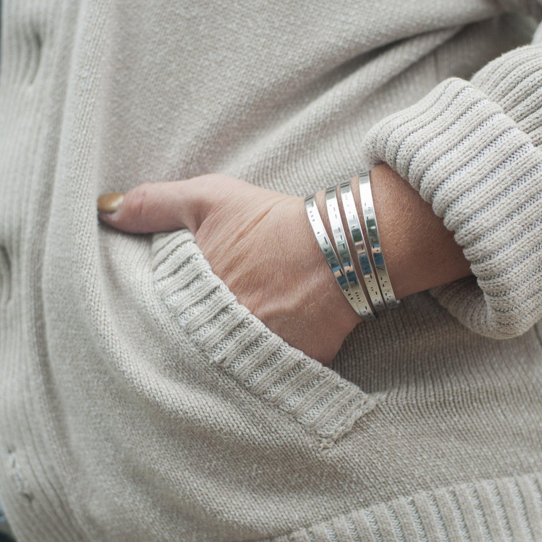 Morse Code Cuff - Glowfish Design Studio