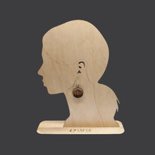 Load image into Gallery viewer, Treeline Mountain Round Earrings - Glowfish Design Studio
