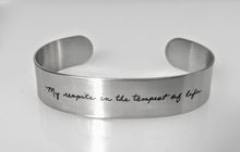 Load image into Gallery viewer, &quot;Love notes” Handwriting Cuff Bracelet - Glowfish Design Studio
